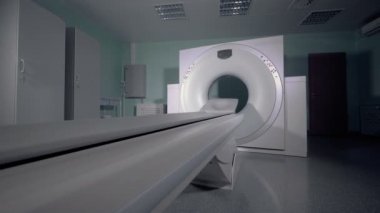 Modern tomografik ekipman. Boş bir MRI, Ct, Pet scanner.