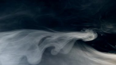 Duman aksine karanlık swirls. 4k