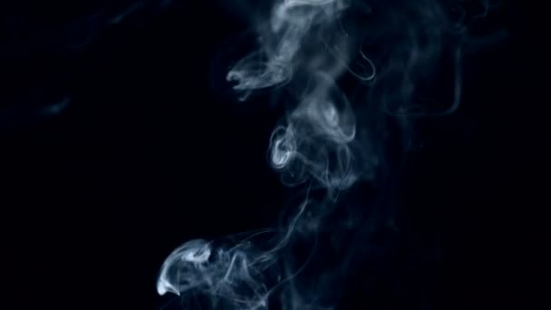Mörker och vit rök virvlar runt det — Stockvideo
