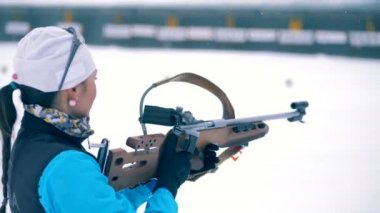 Sporcumuz Biatlon eğitim sürecinde hedefliyor