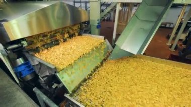 Patates parçaları ışınlama hareket işleme
