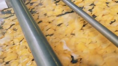 Endüstriyel makine yağı ile cips püskürtme