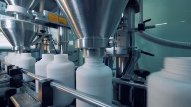 Endüstri/sanayii donatımı beyaz plastik şişe dolum