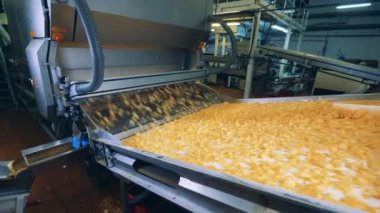 Fabrika makinesi cips parçalarını değiştiriyor