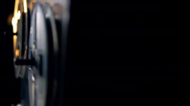 Kayıt cihazının ışık parlaması ve dönen makara