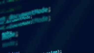 Bilgisayar monitörünün dijital kodu.