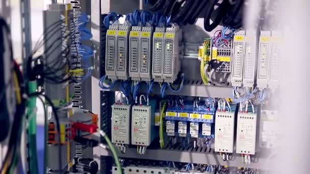 Elektrische, elektrische en elektrische apparatuur. — Stockvideo