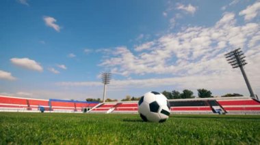 Özürlü bir futbolcunun antrenman oturumu.