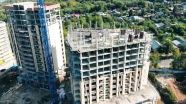 Çok katlı evler inşa edilen şehir sitesi