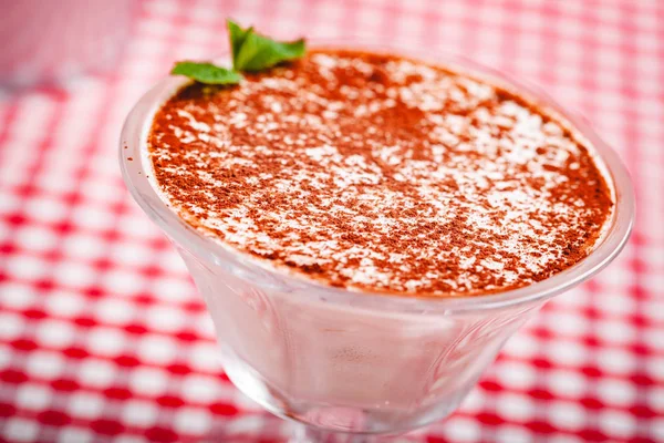 Tiramisu Portieglas Sluiten — Stockfoto