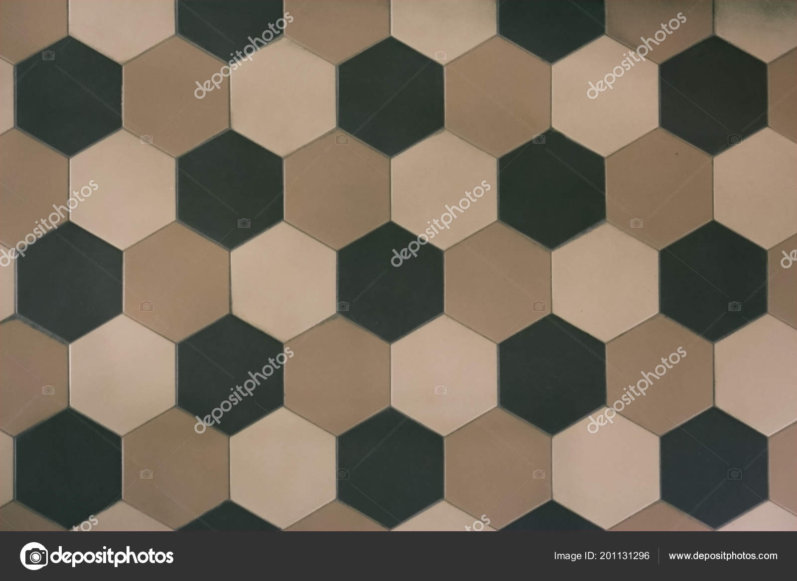 Hexagonal Tiles Wall Floor Warm Color Scheme Modern