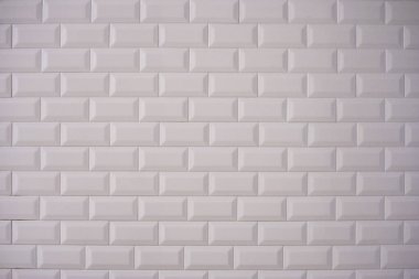 Dikdörtgen beyaz seramik yatay olarak koydu. Camlı beyaz seramik tuğla iç duvarlar için