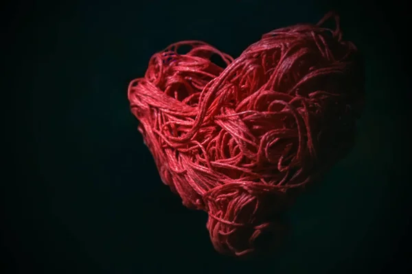 Una Tarjeta Con Corazón Como Reconocimiento Tierno Amor Por Una — Foto de Stock