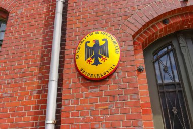 KLAIPEDA, LITHUANIA - 29 Haziran 2019. Almanya Üniversitesi Fahri Konsolosu