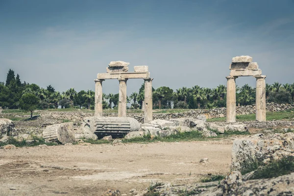 Cidade Antiga Hierápolis Pamukkale Turquia Beleza Fascinante Bonita Dos Locais — Fotografia de Stock