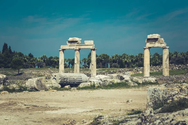 Antica Città Hierapolis Pamukkale Turchia Bellezza Affascinante Bella Dei Siti — Foto Stock