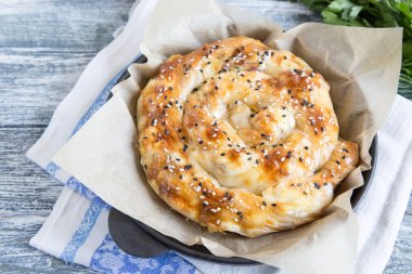 Vertuta, geleneksel Romen, Moldavian veya Balkan pasta. 