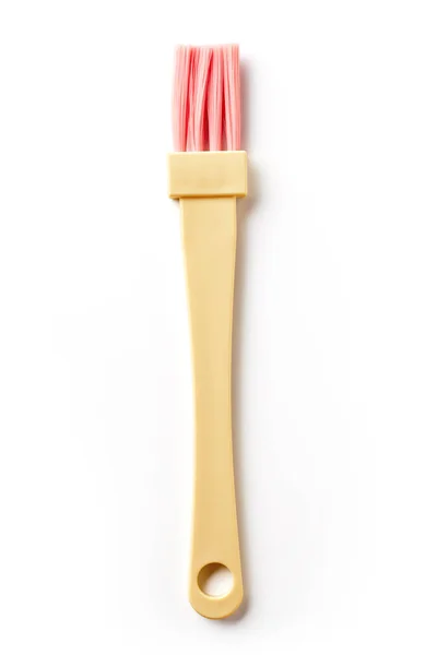 Yellow Pink Pastry Brush Isolated White Background — Stock Photo, Image