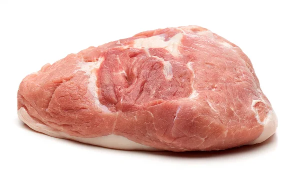 돼지고기 고기를 흰색으로 시킨다 — 스톡 사진
