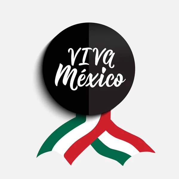 Viva Μεξικό Γράμματα Χέρι Διανυσματικά Εικονογράφηση Στοιχείο Για Φυλλάδια Πανό — Διανυσματικό Αρχείο