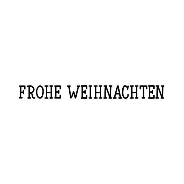 Deutscher text: frohe weihnachten. Schriftzug. Banner. Kalligraphie-Vektorillustration. frohe Weihnachten. — Stockvektor