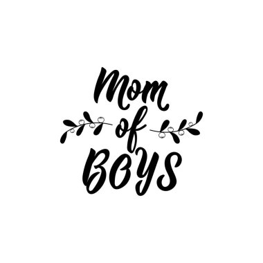 Anne çocuğun. Yazı. El vektör çizim çekilmiş. el ilanı, afiş ve posterler için öğe. Modern hat.