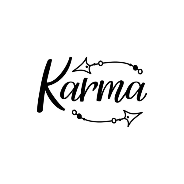 Karma Letras Puede Ser Utilizado Para Impresiones Bolsas Camisetas Carteles — Vector de stock
