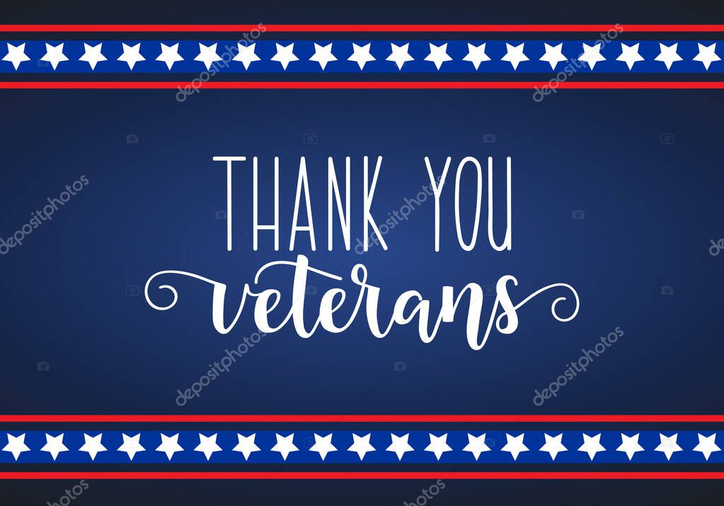 Thank you veterans. November 11th, United state of America, U.S.A veterans day design.
