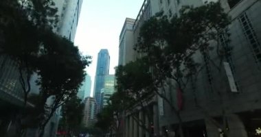 Singapur sokakları boyunca kaydırın