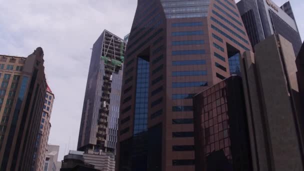 A look from below at skyscrapers — Stock Video
