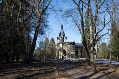 Peter ve Paul Kilisesi Pargolovo. Saint Petersburg.