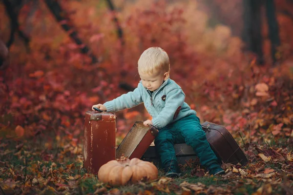 Vintage retrato jf un pequeño niño —  Fotos de Stock