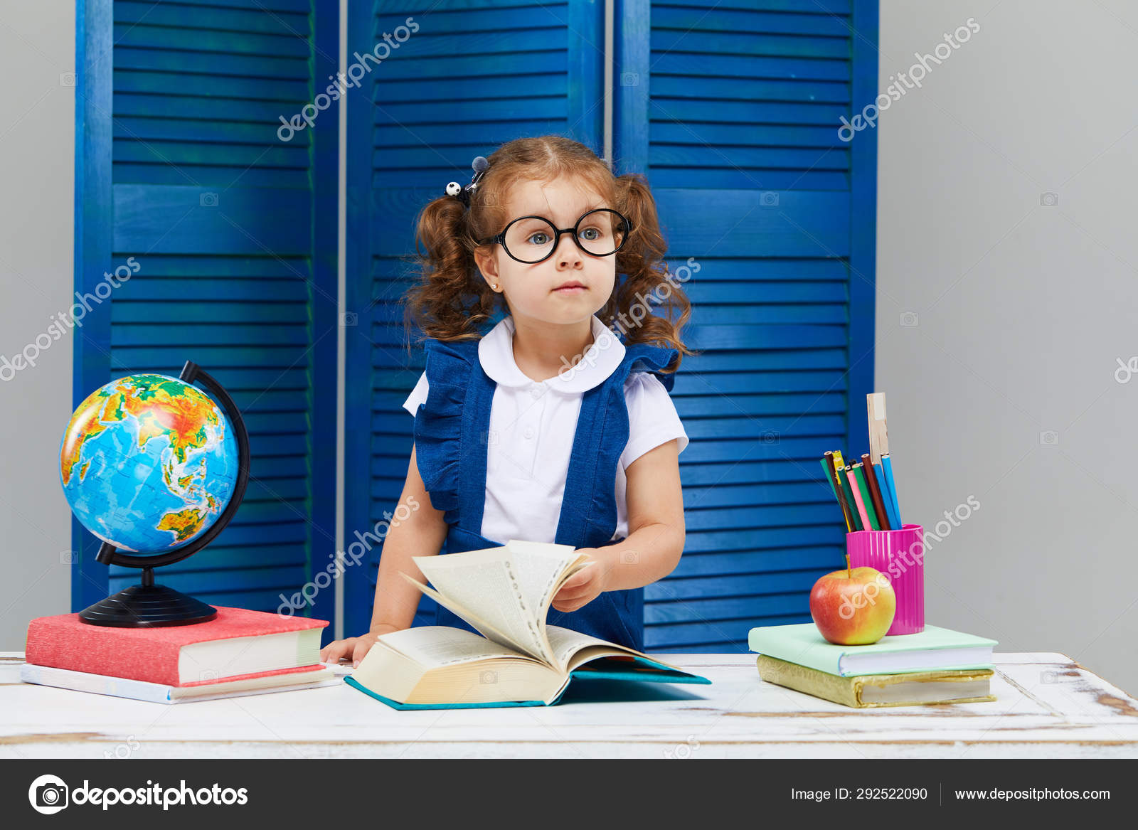 Smart Toddler Kid Back School Happy Time Cute Industrious Child