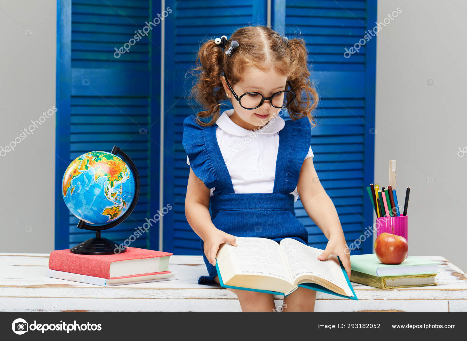 Smart Toddler Kid Back School Happy Time Cute Industrious Child