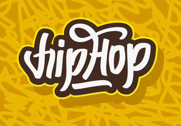 Hip Hop Tag Graffiti Estilo Etiqueta Letras. Imagen vectorial . — Vector de stock