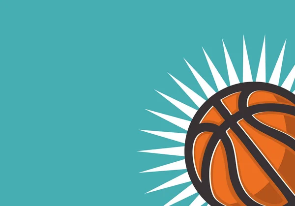 Μπάσκετ με θέμα σχεδιασμός για Web Banner με μια θέση για το γραφικό κείμενο μπάσκετ Ballvector — Διανυσματικό Αρχείο