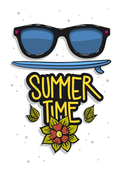 Summer Design For T Shirt Vector Media — Stock Vector