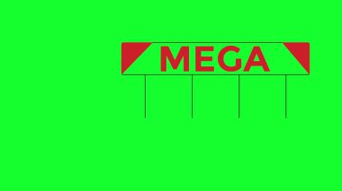 Yeşil Ekran Hareketi Tasarımı Etiketi. 