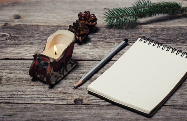 Noel dekorasyon ahşap tablo kopya alanı