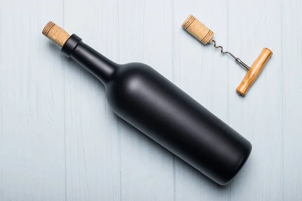 Wine bottle on background - Mock-up