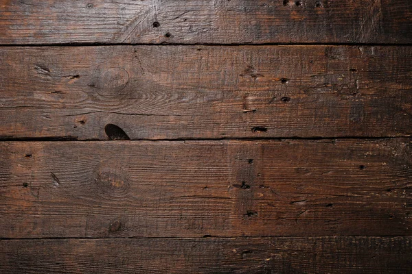 Mesa de madera vieja oscura textura fondo vista superior — Foto de Stock