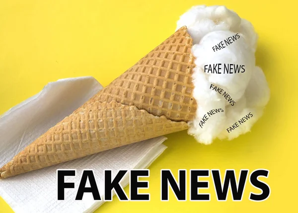 Fake news, also known as junk news or pseudo-news — Stock Photo, Image