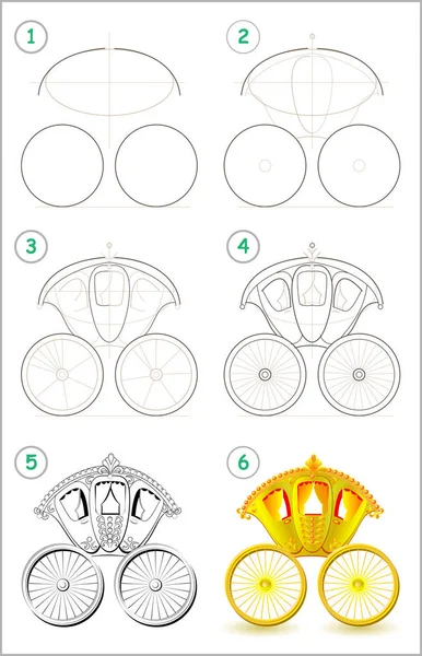 Página Mostra Como Aprender Desenhar Esboço Capacete Motocicleta Criação  Passo imagem vetorial de Nataljacernecka© 541377364
