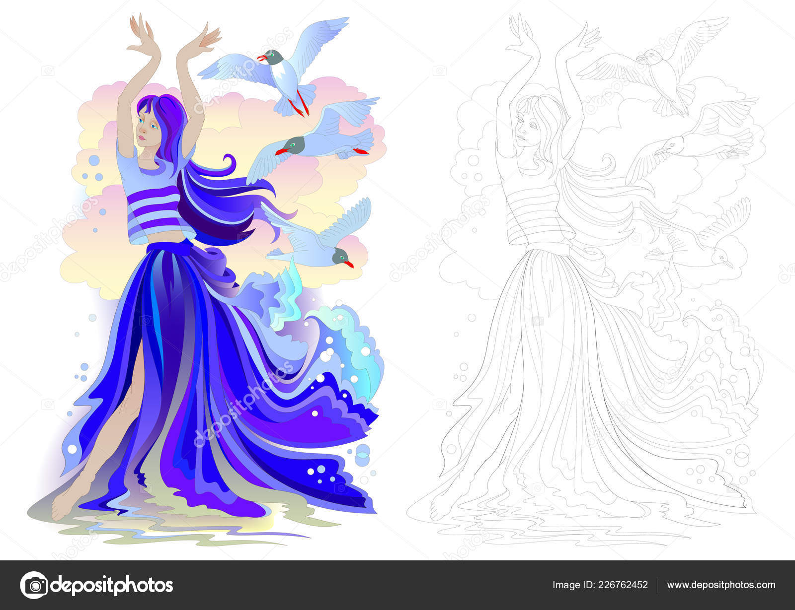 Página 2  Vetores e ilustrações de Jogo fantasia princesa para