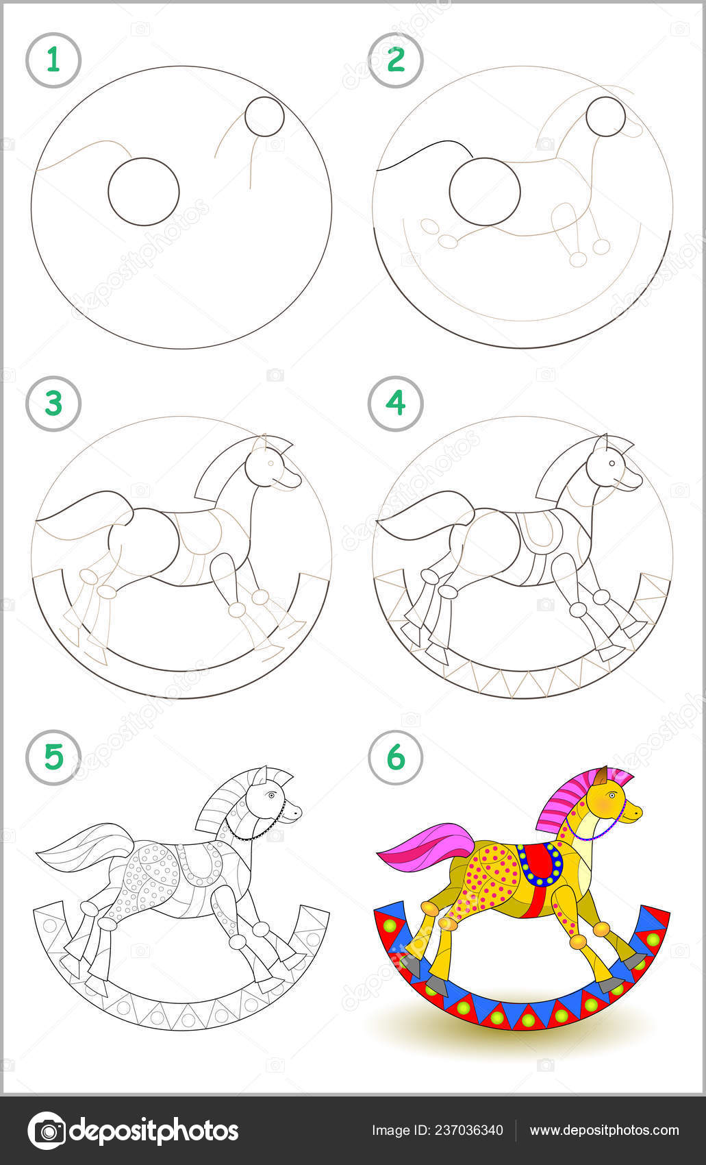 Pagina Didattica Bambini Illustrato Come Imparare Passo