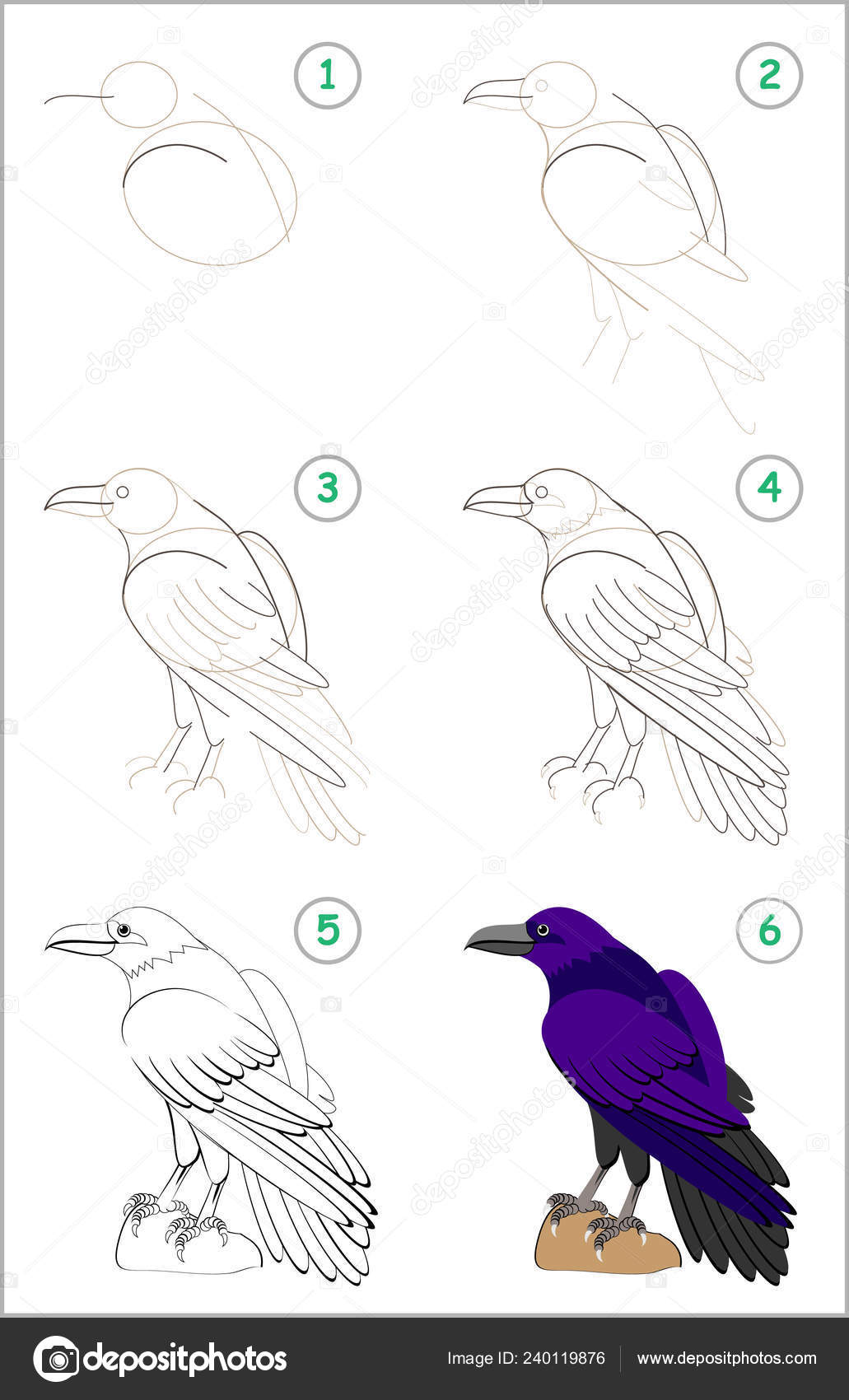 Aula de desenho para crianças como desenhar um cavalo marinho tutorial de  desenho passo a passo repete a imagem página de atividades para crianças  para livro ilustração vetorial