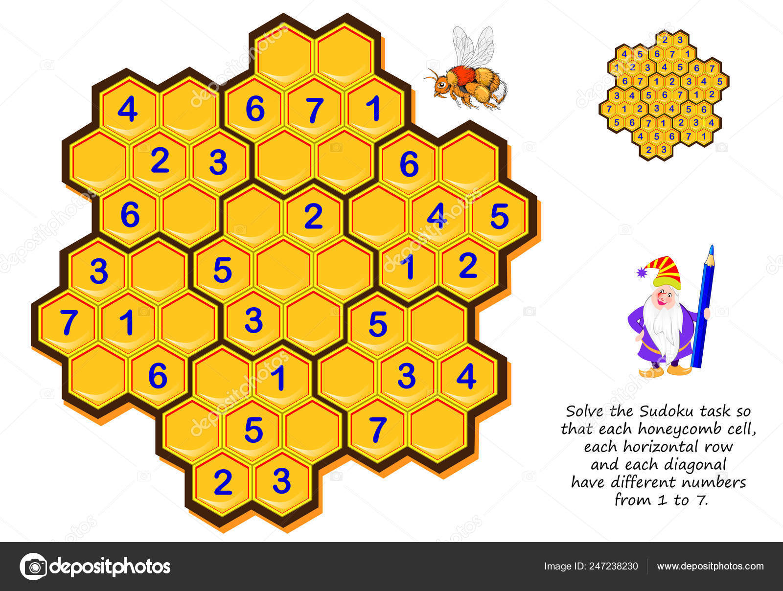 Logic Sudoku Jogo Puzzle Para Crianças Adultos Nível Difícil Jogar imagem  vetorial de Nataljacernecka© 425106046