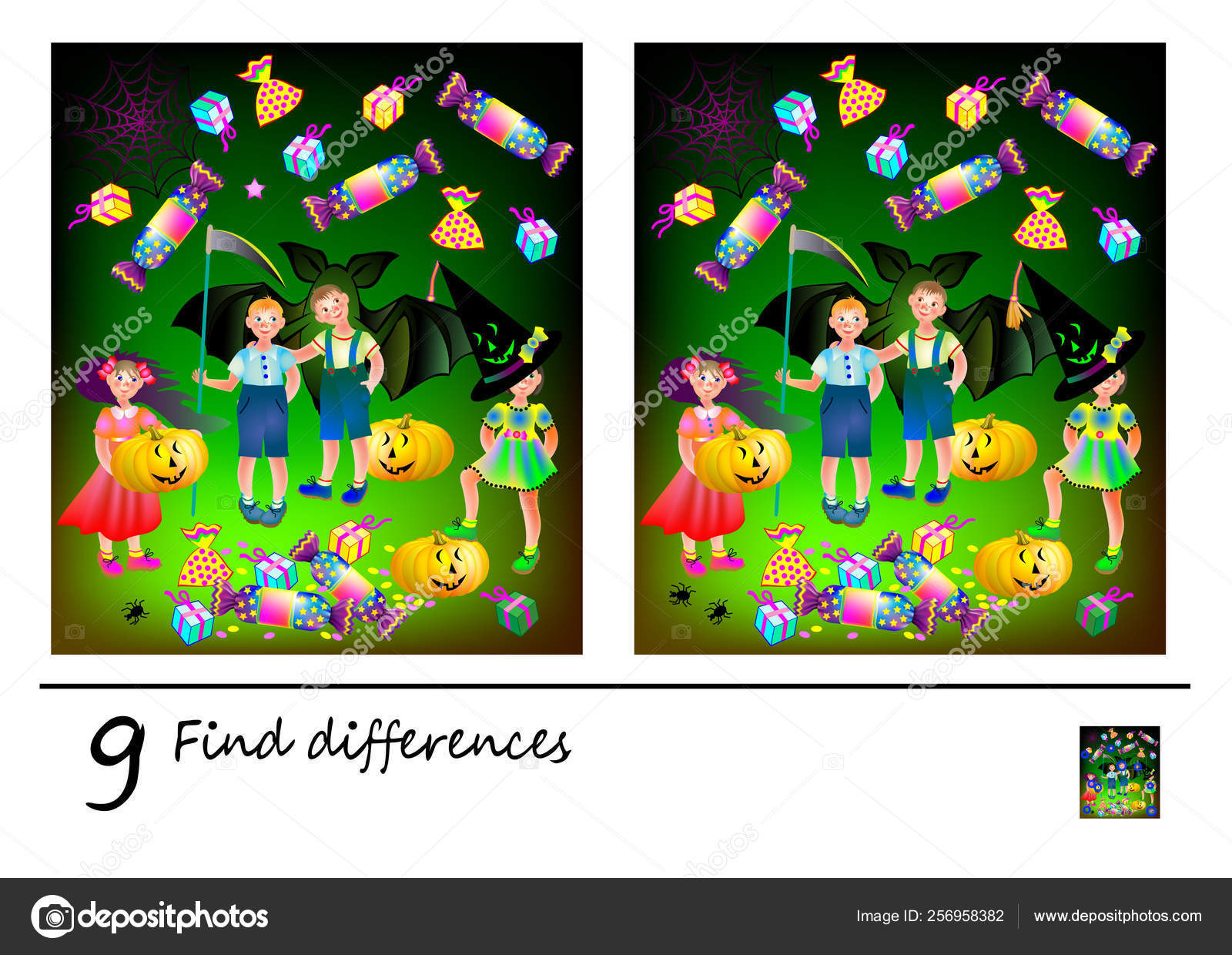 Jogo Quebra Cabeça Lógica Para Crianças Precisa Encontrar Diferenças  Raposas imagem vetorial de Nataljacernecka© 267693564