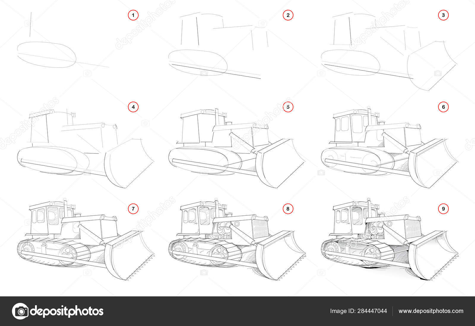 Mostra Como Aprender a Desenhar O Capacete De Motocicleta. Desenho