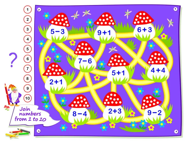 Jogo De Lógica Matemática. Tarefas De Atenção Para Crianças. Folha De  Atividades Para Crianças. Royalty Free SVG, Cliparts, Vetores, e  Ilustrações Stock. Image 182476170